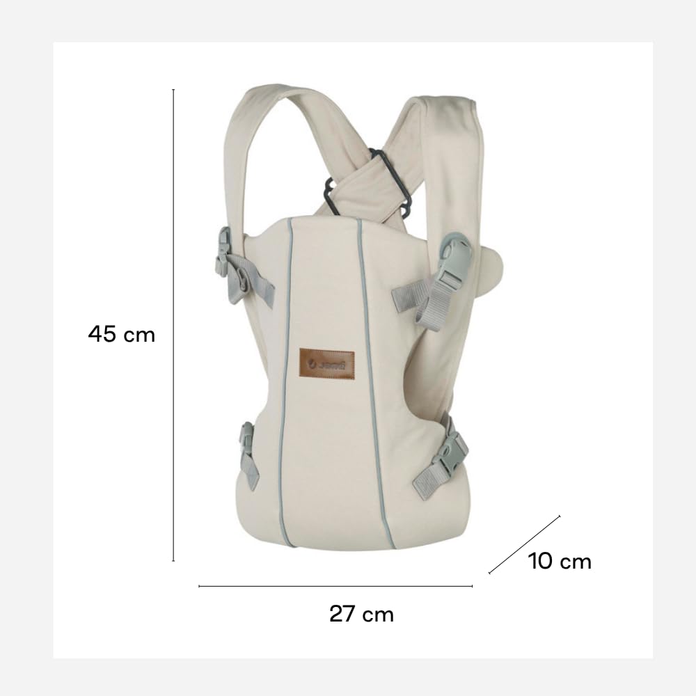 Jané Dual Mochila Portabebé Ergonómica, Desde Nacimiento (3,5–15 kg), 3 Posiciones, Transpirable y Acolchada, Verde