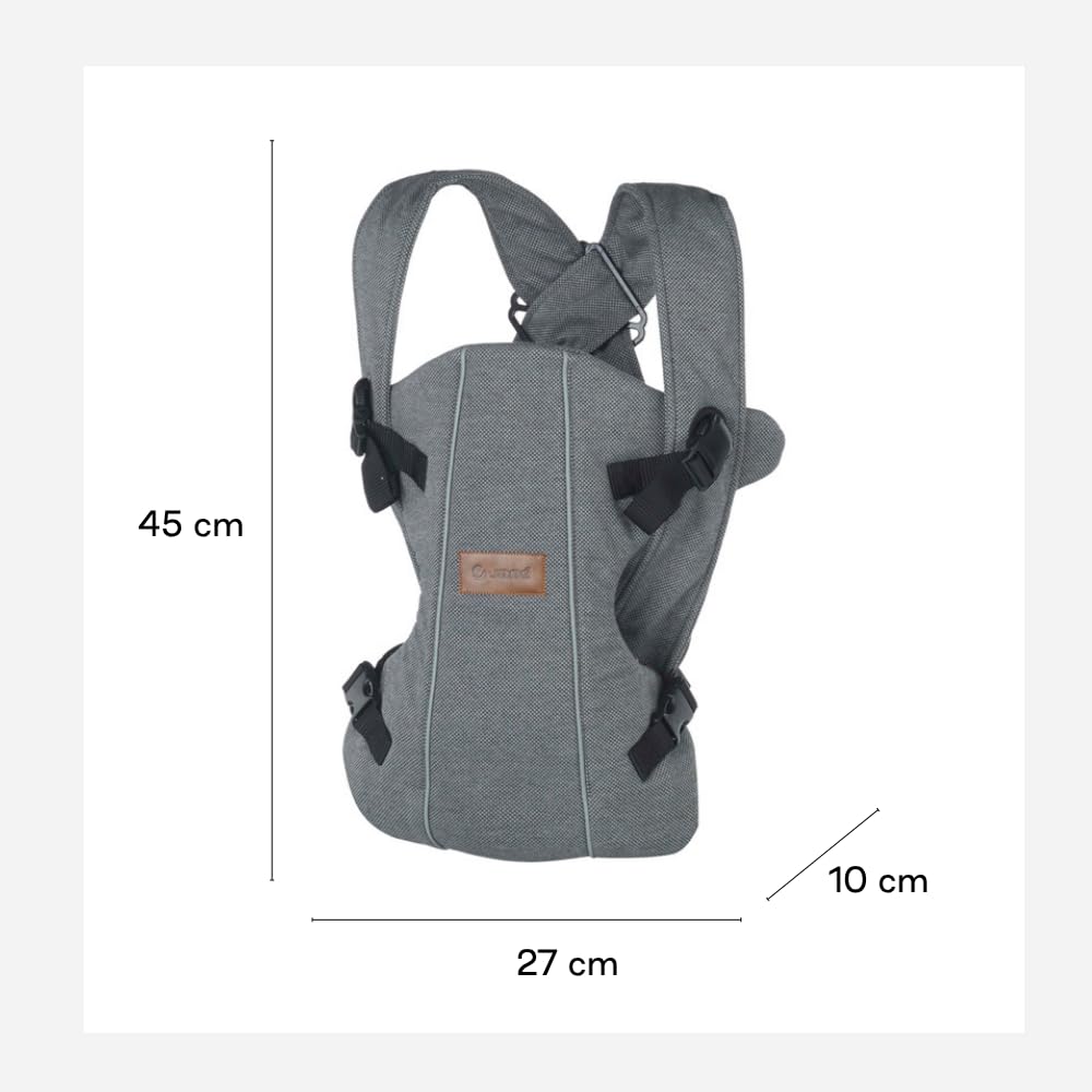 Jané Dual Mochila Portabebé Ergonómica, Desde Nacimiento (3,5–15 kg), 3 Posiciones, Transpirable y Acolchada, Verde