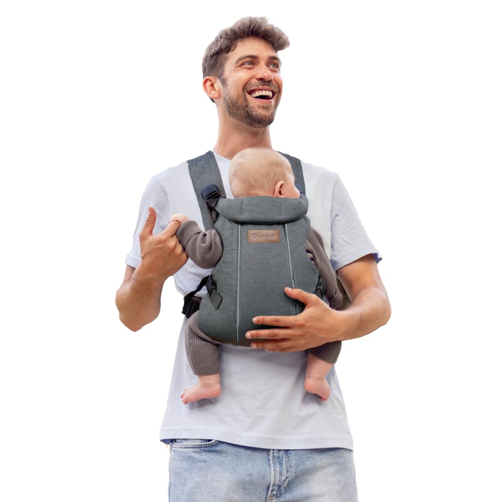 Jané Dual Mochila Portabebé Ergonómica, Desde Nacimiento (3,5–15 kg), 3 Posiciones, Transpirable y Acolchada, Verde