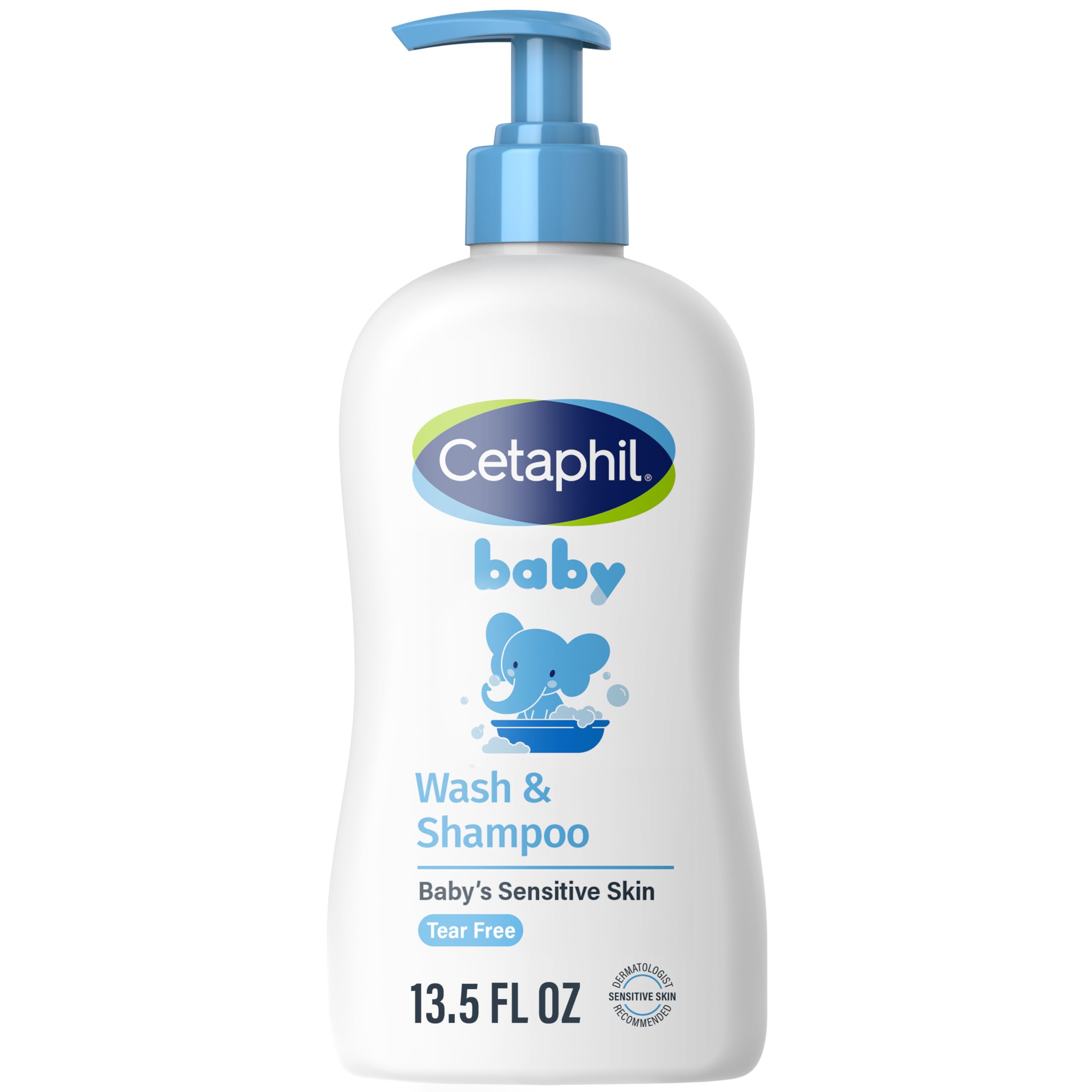 Cetaphil Baby Wash & Shampoo Plus Body Lotion, Healthy Skin Essentials, Head to Toe Hydration for up to 24 Hours, for Delicate, Sensitive Skin, 2-Pack,White