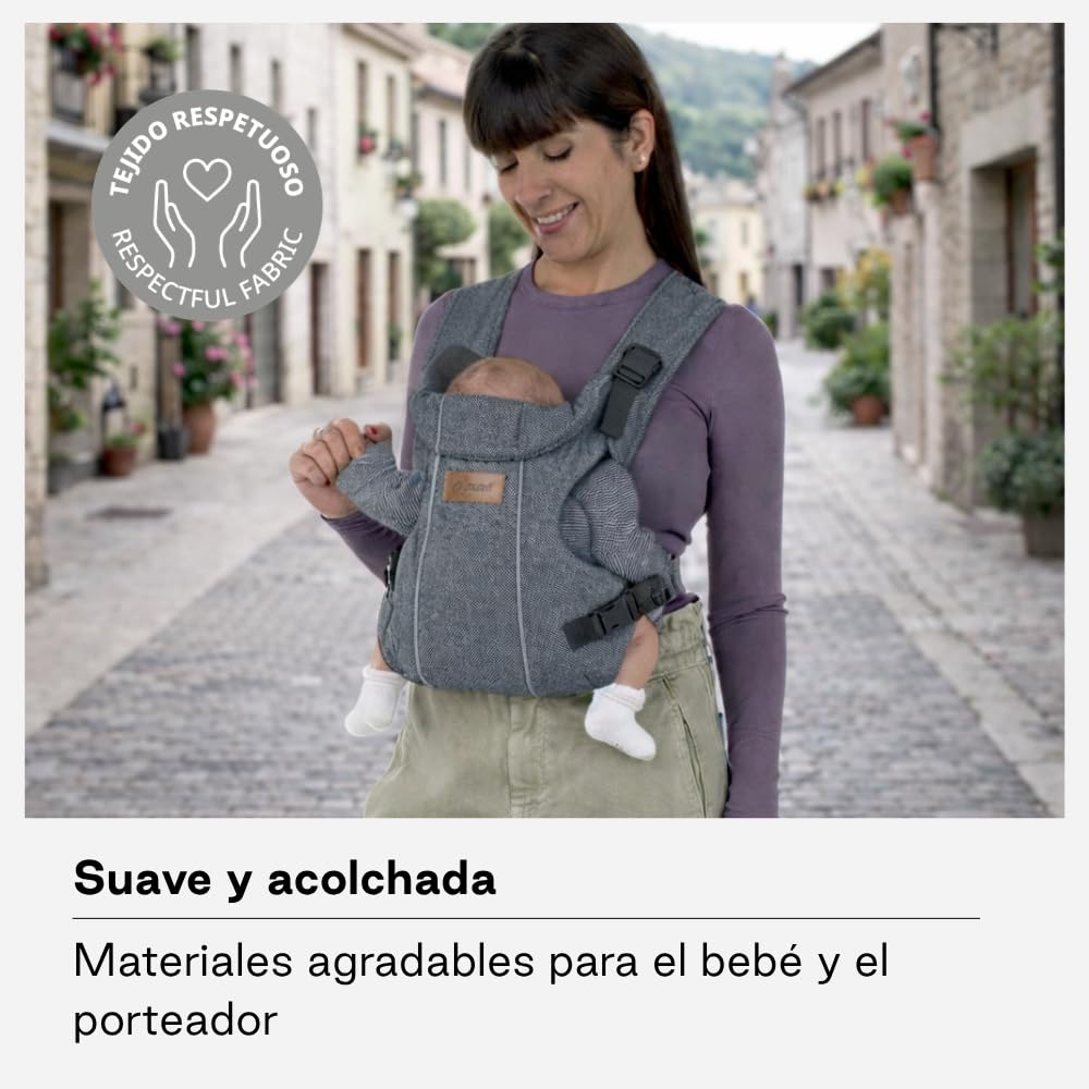 Jané Dual Mochila Portabebé Ergonómica, Desde Nacimiento (3,5–15 kg), 3 Posiciones, Transpirable y Acolchada, Verde