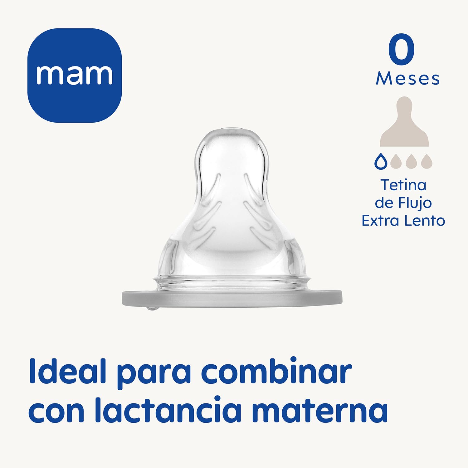 MAM Set Recién Nacido de Biberón Anticólicos, Biberón de 130ml, con Tetina 0 Flujo Extra Lento, Autoesterilizable y Fácil de Limpiar, MAM Easy Start Anti-Colic y Chupete de Silicona 0-2 meses