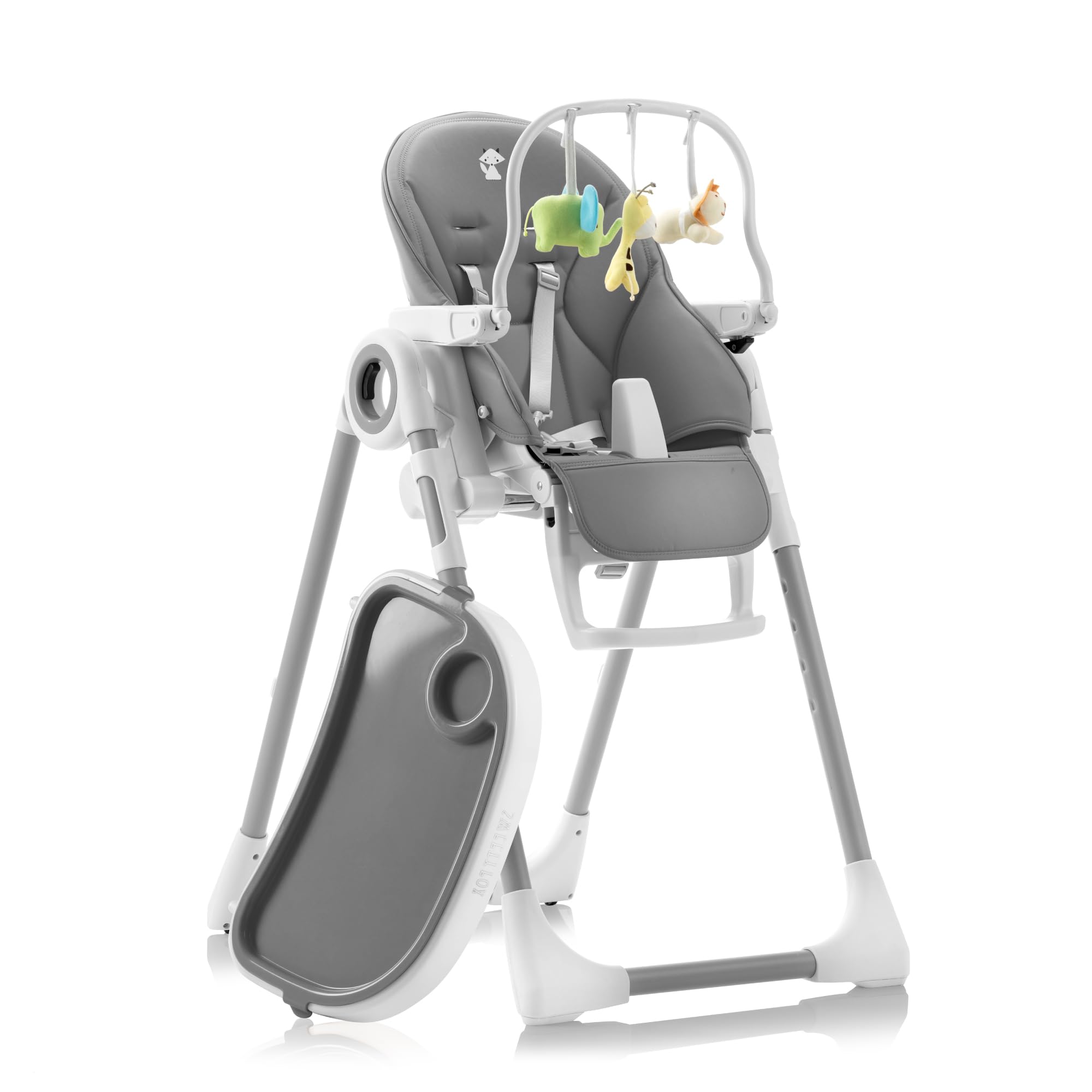 Baby High Chair Adjustable to 7 Different Heights - Foldable High Chairs for Babies and Toddlers - Silla para Comer de Bebe - Blue