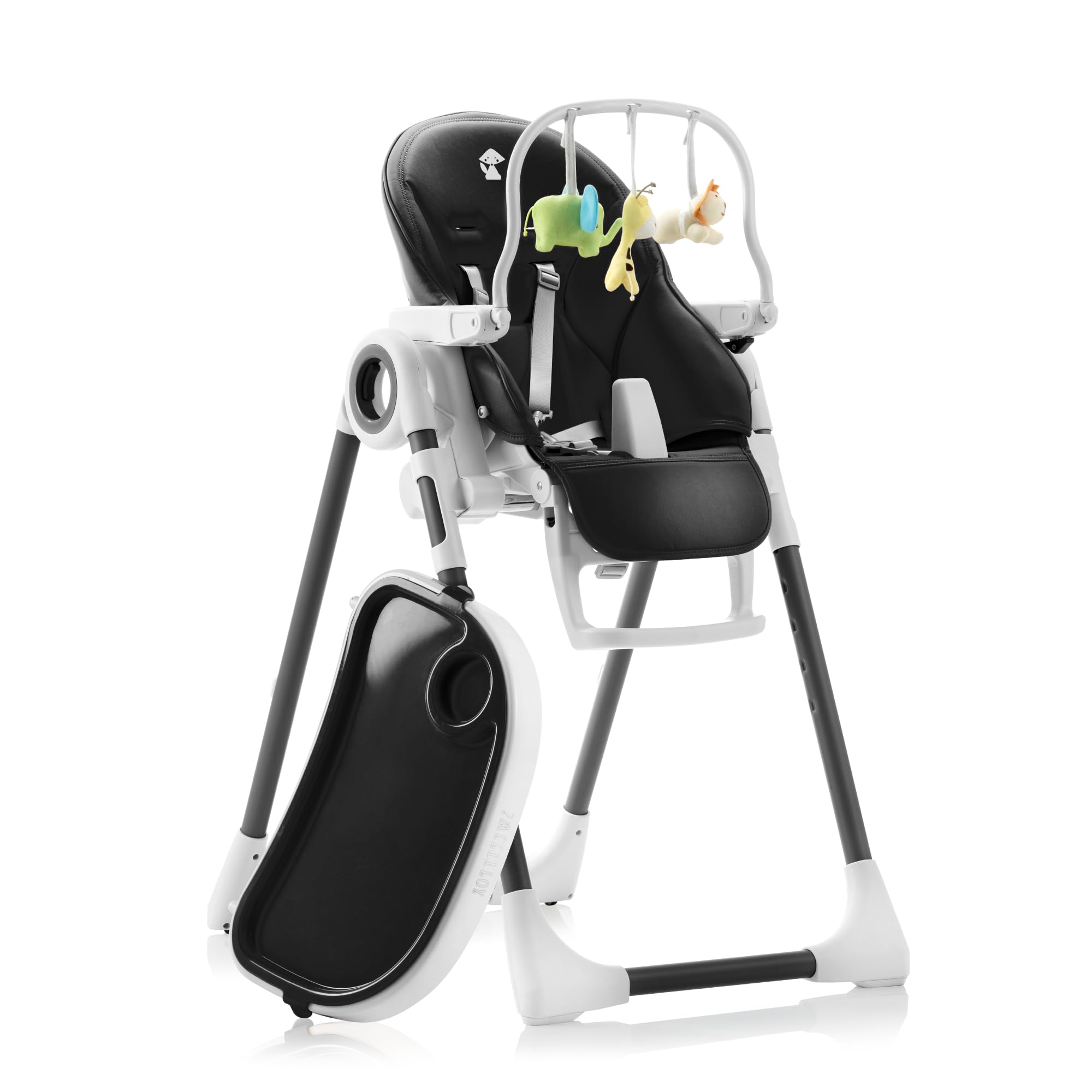 Baby High Chair Adjustable to 7 Different Heights - Foldable High Chairs for Babies and Toddlers - Silla para Comer de Bebe - Blue