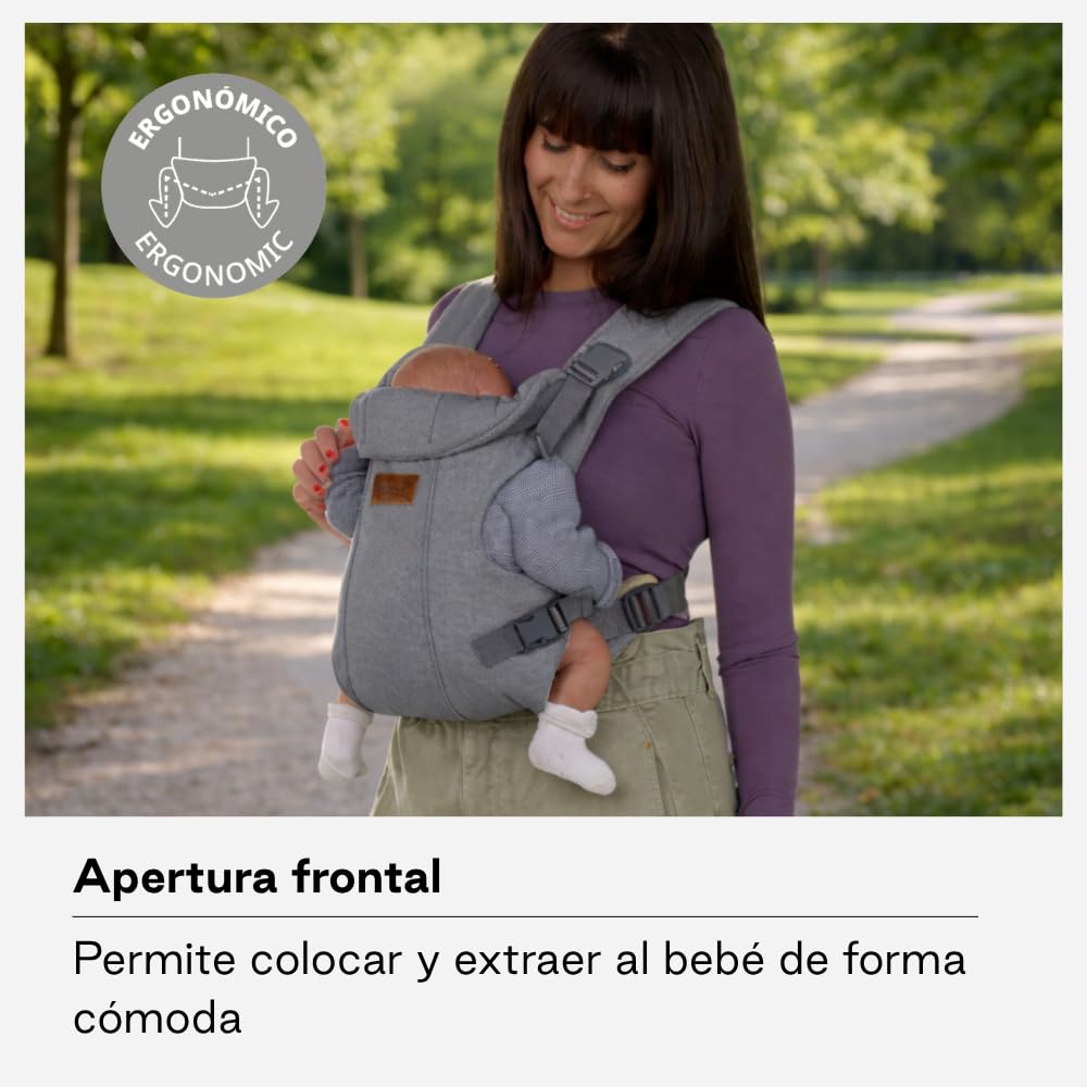 Jané Dual Mochila Portabebé Ergonómica, Desde Nacimiento (3,5–15 kg), 3 Posiciones, Transpirable y Acolchada, Verde