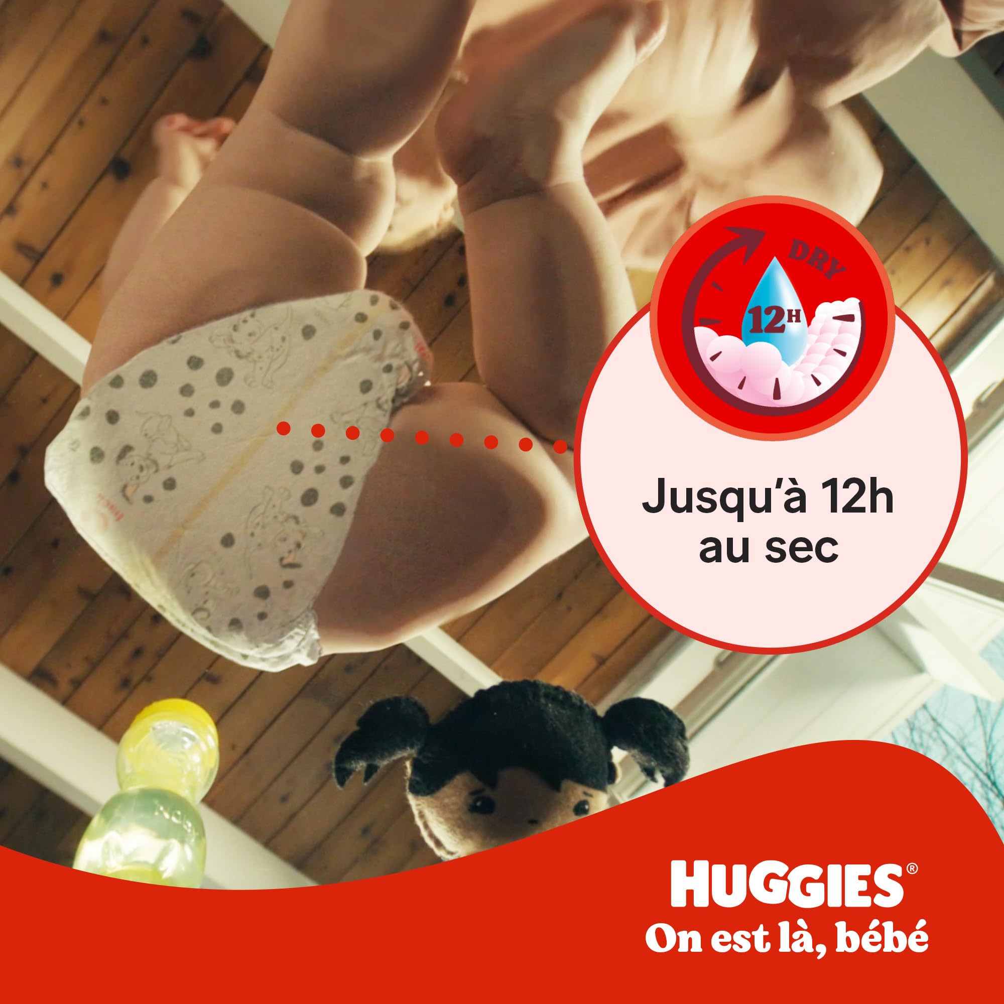 Huggies Little Movers Pañales para Bebé con Diseños Disney Talla 3 (4-9 kg), Comodidad para la Piel 24/7, 3 Packs de 56, Total 168 Pañales