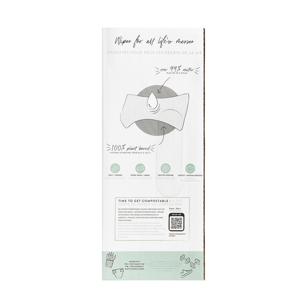 The Honest Company Baby Wipes for Sensitive Skin, Hypoallergenic, Fragrance-Free, Multi-Use, Pattern Play Design, 720 Count (10 Packs of 72)